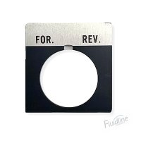 “FORWARD-REVERSE” Two Position Legend Plate