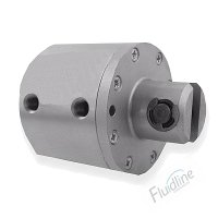 1-1/8 x 3 Double Acting Pancake Cylinder w/ 90 Pivot Mount