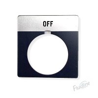 “OFF” Single Position Legend Plate