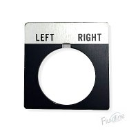 “LEFT-RIGHT” Two Position Legend Plate