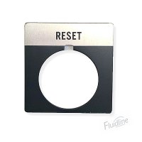 “RESET” Single Position Legend Plate