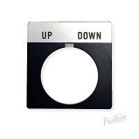 “UP-DOWN” Two Position Legend Plate