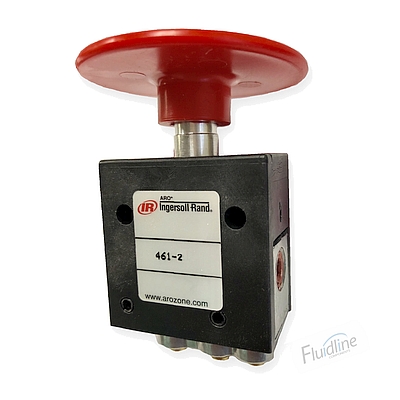 5/32 Palm Button Control 460 Series Valve - Red