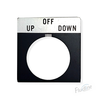 Panel Mounted Valve Legend Plate [59068-29]