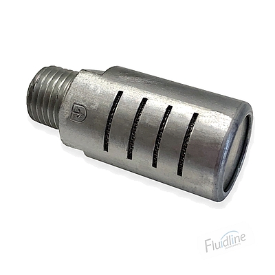 3/8 NPT High Flow Aluminum Muffler - Click Image to Close
