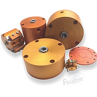 Fabco-Air Orange Anodized Pancake Cylinders and Accessories Clearance